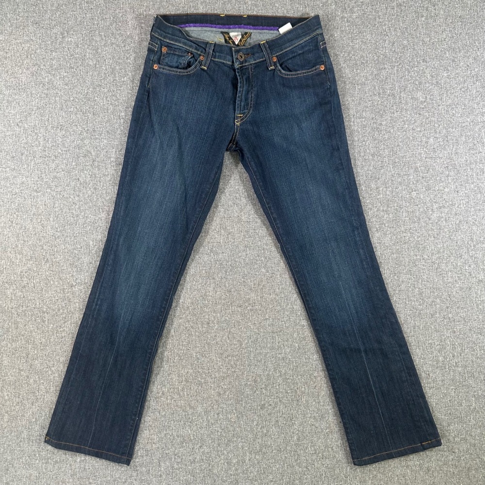 Lucky Brand Sundown Straight Jeans Womens 4 27 Dark Wash Denim Made‎ in USA 👖
